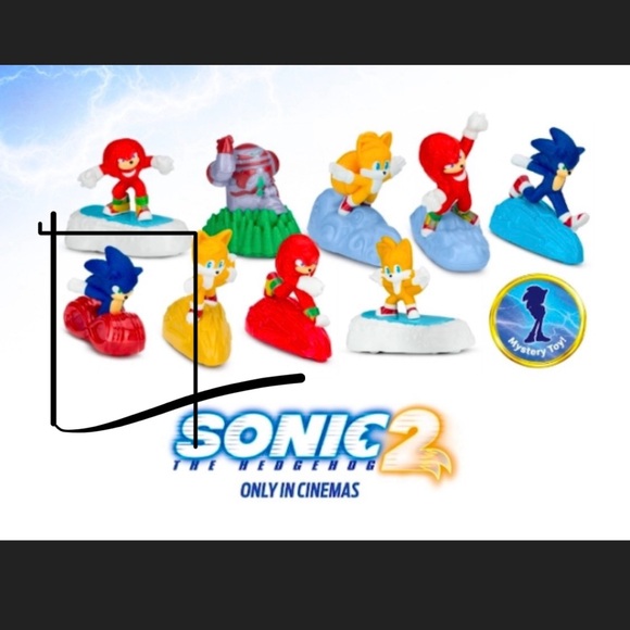 ηεω Sonic 2 The Hedgehog McDonald's Happy Meal Rev-Up Toy #3 Sega Sealed Perfect - Picture 1 of 12